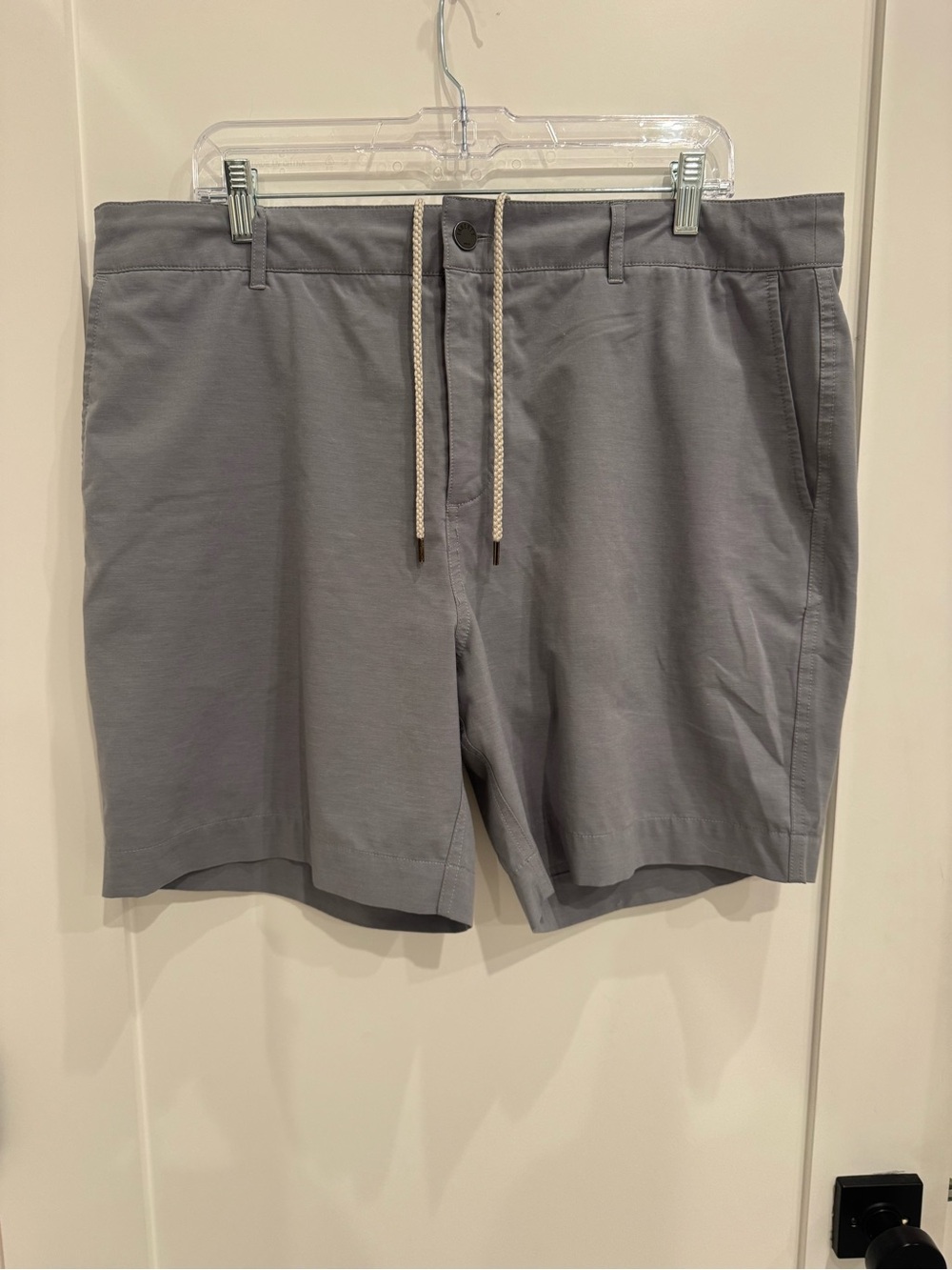 Faherty Slate Gray Athletic Drawstring Shorts